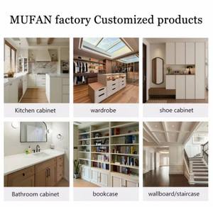 Système de porte de garde-robe de couleur unie personnalisé Armoires de placard moderne Mobilier de chambre à coucher Armoire personnalisée conçue - Product Image 5