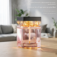 Diffuseur de parfum intelligent en verre 500 ml avec éclairage d'ambiance sans flamme pour chambre, salon, salle de bain - Style épuré