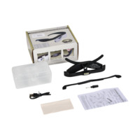 0.75X, 1.25X, 2.0X, 3.0X, 4.0X LED Eyeglass Magnifier with a Rechargeable Battery for Reading Crafts (BM-MG3036)
