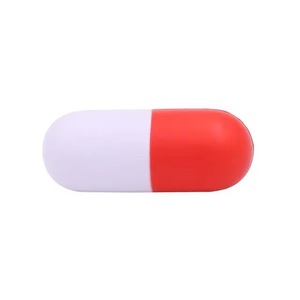 Hot Selling Wholesale Custom Pu Foam Capsule Shape Soft Pill Ball Promotion Gift Squeezable Stress Relief Toy - Product Image 5