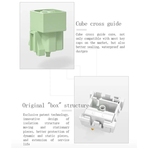 Kailh hộp Ngọc chuyển đổi bấm vào chuyển đổi 3pin Hot-Swap chống bụi cơ khí chơi game Bàn phím MX Thiết bị chuyển mạch cho 3D in bàn phím - Product Image 5