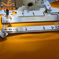 LF-Q7 Nouvelle machine industrielle automatique de pose de poches à rabat pour vêtements, haute vitesse, découpe laser, couture et point de boutonnière, 1400 pièces/jour, sans fil