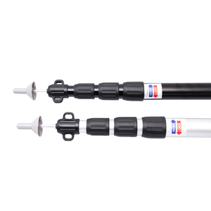 Lot de 2 <span class=keywords><strong>poteaux</strong></span> <span class=keywords><strong>télescopiques</strong></span> <span class=keywords><strong>pour</strong></span> auvent extérieur à 4 sections - 280 cm Argenté Réglable <span class=keywords><strong>pour</strong></span> tente d'ombrage de camping - Product Image 6