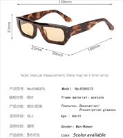 Lunettes de soleil rectangulaires tendance 2026 pour hommes et femmes, monture complète en acétate, protection UV400, luxe et mode, personnalisables avec logo, pour la pêche