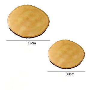 Round Rustic Wooden Coasters Eco-friendly DIY Wood Crafts From China for Boxes and Wall Signs