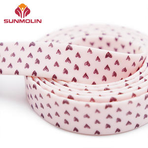 Individuell Bedrucktes Hundehalsband und Leine in Rosa, Wasserfestes, mit TPU-Silikon Beschichtetes Gurtband - Product Image 4