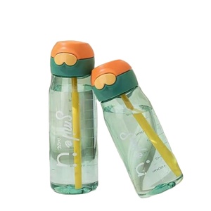Botella de Agua Portátil Transparente de 500 ml, Antiderrames y Resistente a Caídas, para Actividades al Aire Libre, Gimnasio y Camping, con Boquilla para Beber Directo - Product Image 2