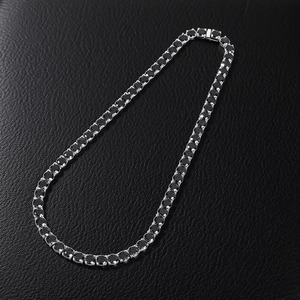 Black <b>Iced</b> <b>Out</b> Vintage Tennis <b>Chain</b> Necklace 925 Sterling Silver Luxury Unisex Jewelry Gift for Men Women Third Party Certified - Product Image 3