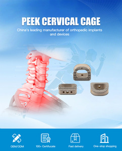 <span class=keywords><strong>Cage</strong></span> de fusion intervertebrale <span class=keywords><strong>cervicale</strong></span> en titane de qualité médicale Geasure pour chirurgie spinale - Product Image 3