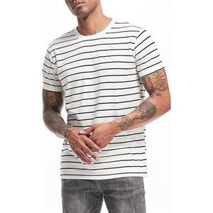 Custom logo Over Sized <b>Men's</b> Pour Hommes Screen Print <b>Stripe</b> 100 Cotton <b>T</b>-<b>shirts</b> <b>for</b> <b>Men</b> - Product Image 2