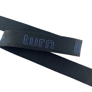 Sangle tissée en <span class=keywords><strong>nylon</strong></span> recyclé avec logo jacquard personnalisé sangle en polyester avec logo pour sac à dos en sergé - Product Image 5