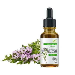 Wholesale factory 100% Pure organic Thyme essential Oil Food additives thyme oil for soap care body aromatherapy
