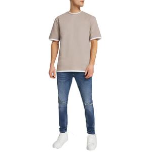 เสื้อยืดผู้ชายสไตล์ลำลอง แขนสั้น ผ้าถักนิต 100% ผ้าฝ้าย ระบายอากาศได้ดี เหมาะสำหรับฤดูร้อน - Product Image 4