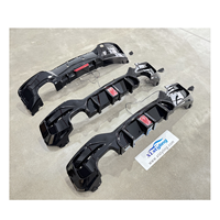 Accessoires de voiture, diffuseur arrière noir brillant avec éclairage LED pour BMW F20 pré-MT LCI