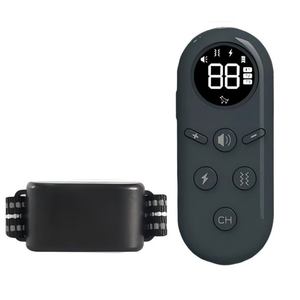Entrenador de perros con control remoto, dispositivo antiladridos con vibración y descarga eléctrica, <span class=keywords><strong>collar</strong></span> de entrenamiento antiladridos para perros de tamaño grande, multifuncional - Product Image 1