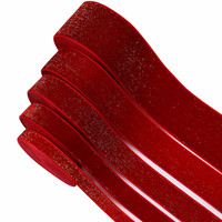 Ruban en velours SAS, ruban en satin, ruban rouge du Nouvel An, ruban pour emballages cadeaux, décoration de scènes de fêtes, accessoires de bricolage