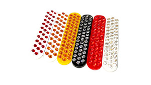 <span class=keywords><strong>Reflector</strong></span> de carretera de alto brillo Panel de plástico de ojo de gato 43 <span class=keywords><strong>Reflector</strong></span> de cuentas de cristal - Product Image 3