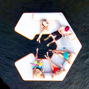 Plataforma <span class=keywords><strong>Flotante</strong></span> Inflable <span class=keywords><strong>de</strong></span> PVC Comercial con Cubierta en Forma <span class=keywords><strong>de</strong></span> C para Pesca, Atraque y Uso en Puentes - Marca EJIA - Product Image 1