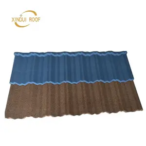 Chinese Synthetic Concrete Roof Tile Stone Coated Metal Roof Sheets Building Material Roofing Shingle In Various Colors