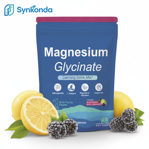 Sachets d'électrolytes en poudre : Glycinate <span class=keywords><strong>de</strong></span> magnésium, L-théanine, Ashwagandha, Vitamine D3, Sans sucre, Framboise, Soulagement du stress, Restez calme - Product Image 1
