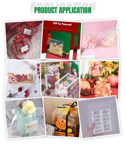 Trong suốt vuông có thể gập lại nhựa tái chế hộp quà tặng với lớp phủ UV cho bánh kẹo và bánh kẹo - Product Image 6