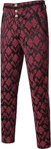 Nouveau pantalon gothique pour homme, style vintage, pour Halloween, costume de vampire, pantalon steampunk, jacquard sombre, pantalon victorien, bas de tenue pour homme - Product Image 6