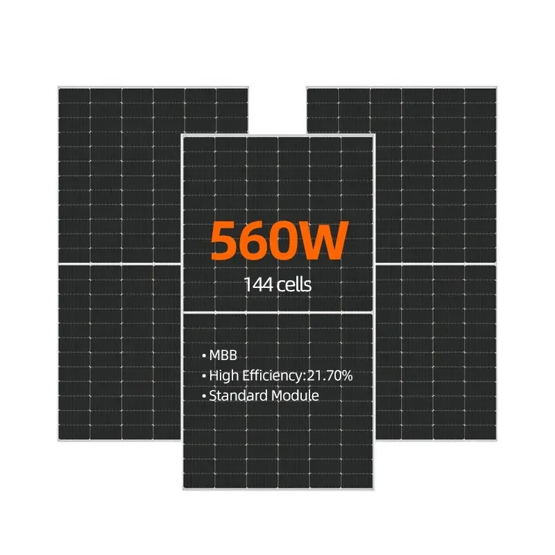 חדש כוח חצי פרק 144 תאים מודול מונו-גבישי 540W 555W 550w פאנל סולארי עם המחיר הטוב ביותר
