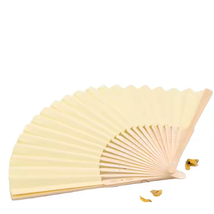 2025 Luxury Women's <strong>Personalised</strong> Round Paper <strong>Hand</strong> <strong>Fans</strong> Portable with Bamboo Handle New Design - Product Image 4