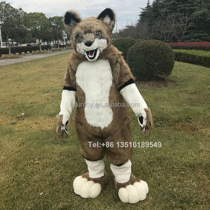 Funtoys सीई कर्कश आलीशान बैंगनी भेड़िया शुभंकर कॉस्टयूम - Product Image 4