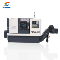 Centre d'usinage CNC de haute précision TCK6340 TCK6340S, mini tour CNC à lit incliné