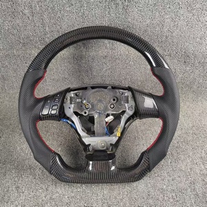 Volante de Fibra de Carbono y Cuero con Base Plana, Forjado a Medida, para <span class=keywords><strong>Mazda</strong></span> 3, <span class=keywords><strong>6</strong></span>, 5, 8, CX7, RX8, CX5, RX7, MX5, CX90 - Product Image 4