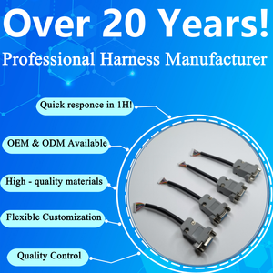 Arnés de Cables de PVC Personalizado, Conector Macho DB15 -3P, Conductor de Cobre Estañado, Cable Dividido de 100 mm para Electrónica - Product Image 6