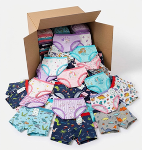 Ropa Interior Infantil Diaria, Calzoncillos Tipo Bóxer con Estampados de Arcoíris, Estrellas y Corazones, Tallas Surtidas para Niños y Niñas, Lote al por Mayor - Product Image 5