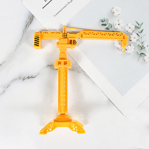 Tower Crane Cake Topper Plastic Reusable Birthday Decoration Construction Vehicle Shape - Product Image 3
