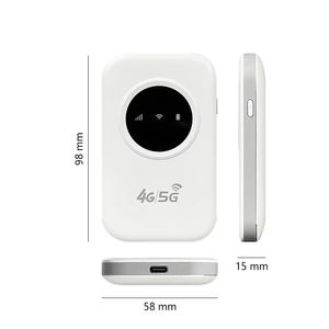 Punto de Acceso WiFi Portátil 4G con Ranura para Tarjeta <span class=keywords><strong>SIM</strong></span> de Cobertura Global, Batería de Larga Duración de 2100 mAh para Viajes Internacionales y Viajes de Negocios - Product Image 2