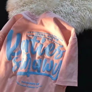 เสื้อยืดผ้าฝ้าย GSM Sorona 180พิมพ์ลายพัฟโลโก้กำหนดเองเสื้อเทคโนโลยีเนื้อนุ่มระบายอากาศได้ดีแห้งเร็ว - Product Image 3