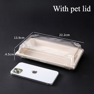 Scatola Biodegradabile Impermeabile di Alta Qualità per Sushi da Asporto in Carta Kraft Portatile per Ristoranti Giapponesi e Alimenti per Bambini - Product Image 2