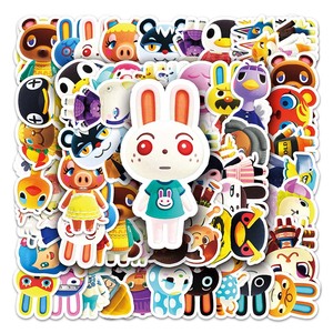 50 Uds fábrica gran oferta portátil Ipad autoadhesivo pegatina de dibujos animados vinilo PVC <span class=keywords><strong>Animal</strong></span> <span class=keywords><strong>Crossing</strong></span>: pegatinas de juego New Horizons - Product Image 5