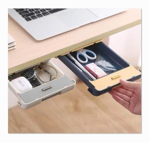 New large-capacity punch-free desk plastic drawer stand storage box hidden self-adhesive drawer under desk drawer sorting
