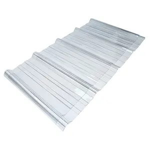 Hot Selling Clear Corrugated Polycarbonate Sheet PC Corrugated Polycarbonate Sheet Sunhouse Rooting