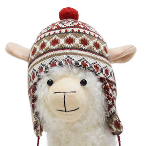 2025 nuovo ornamento decorativo fatto a mano per bambole di Natale regalo di peluche di pecora Noel morbido lama Alpaca - Product Image 4