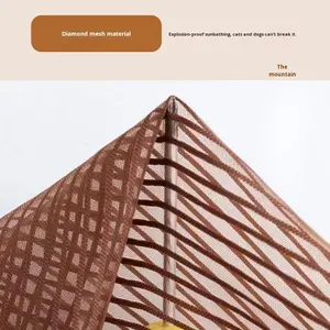 <span class=keywords><strong>มุ้งลวด</strong></span>โพลีเอสเตอร์แบบแม่เหล็กติดประตู สำหรับใช้ในบ้านช่วงฤดูร้อน ติดตั้งง่ายด้วยกาวในตัว สำหรับหน้าต่าง ห้องนอน รุ่นใหม่ แบบมีรูตาข่าย แน่นหนา - Product Image 3