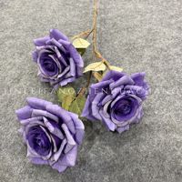 Bunga Manta Rose Buatan Tangan 3 Kepala, Mawar Artifisial Kelas Atas untuk Ruang Tamu dan Pernikahan, untuk Dekorasi Paskah
