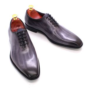 Classy Formal Business <b>Shoes</b> Genuine Leather Printed Men Dress <b>Shoes</b> - Product Image 1