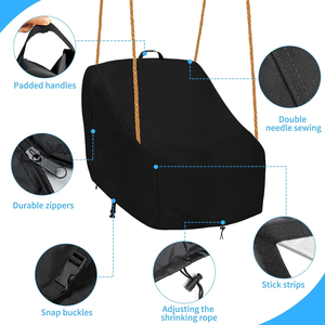 Funda para columpio infantil de exterior, adecuada para columpios de patio y jardín, tela Oxford 420D, impermeable y resistente a los rayos UV - Product Image 3