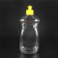 Bouteilles de détergent à vaisselle vides en PET transparent de 500 ml à bouchon à vis, idéales pour la cuisine - Prix abordable