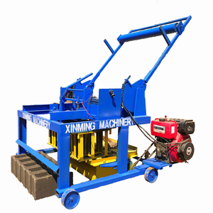 Máy làm gạch bê tông rỗng, máy làm gạch đặc bằng xi măng di động chạy dầu QMY4-45D, giá tốt nhất cho Châu Phi - Product Image 1
