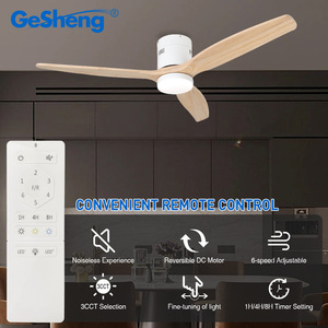 Chất lượng cao trong nhà trang trí 3 lưỡi gỗ rắn LED chiếu sáng tuôn ra núi DC Quạt trần - Product Image 2