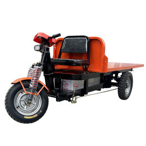 Camion de fret à plat Tricycle électrique 60v avec <span class=keywords><strong>remorque</strong></span> de cargaison à corps ouvert pour le transport Capacité de charge élevée - Product Image 2