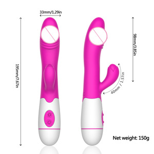 Vibrador de silicone macio para mulheres, vibrador de silicone com motor duplo, melhor vibrador de 10 velocidades, coelho rosa - Product Image 6